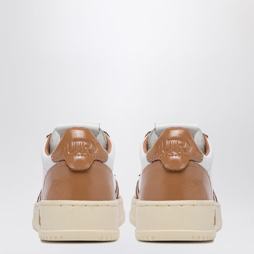 AUTRY White/brown Medalist sneakers