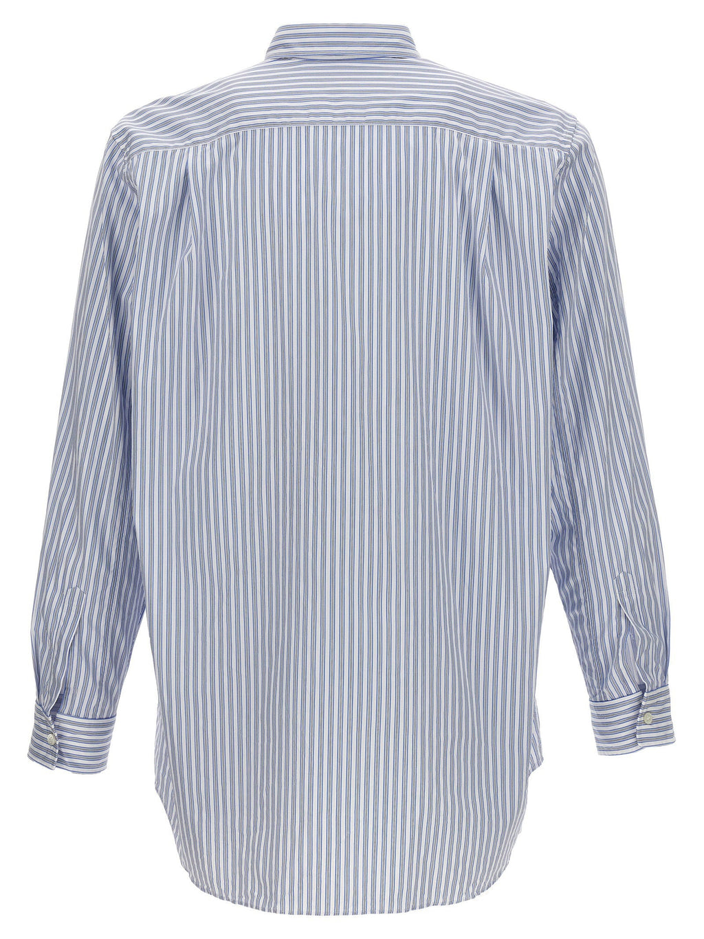 Comme Des Garçons Play Comme Des Garçons Play Logo Patch Striped Shirt