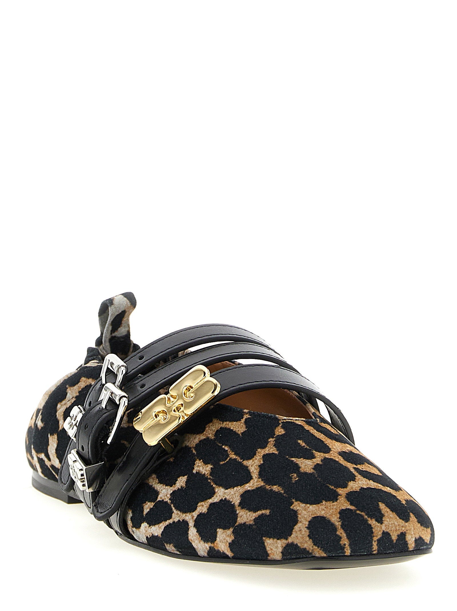 Ganni Ganni Sue Triple Ballet Flats