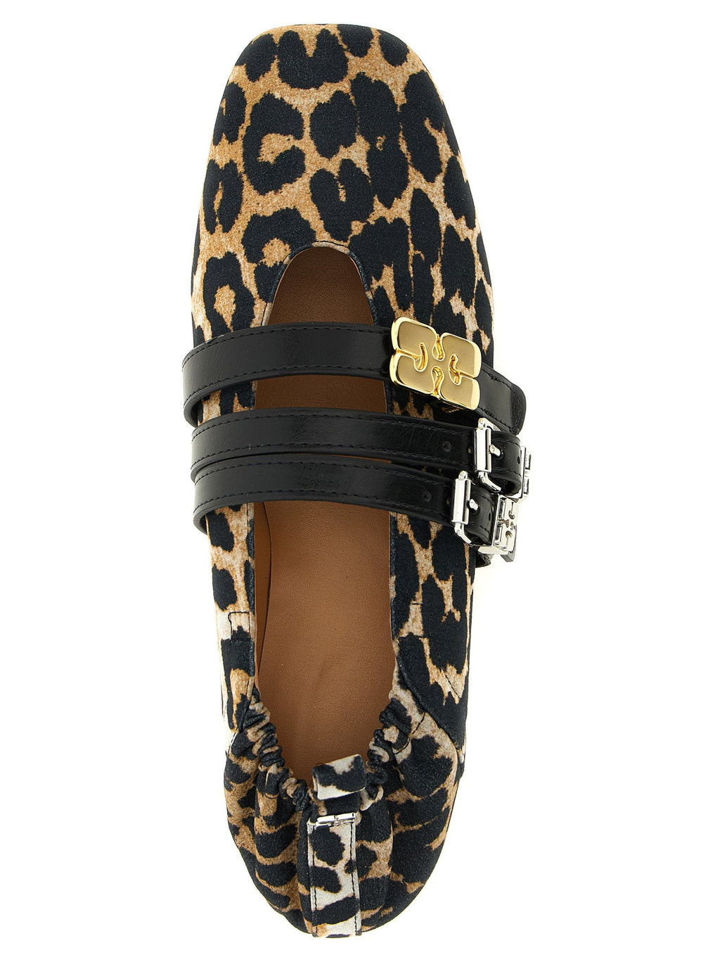 Ganni Ganni Sue Triple Ballet Flats