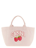 Ganni Ganni Medium Raspberry Shopping Bag