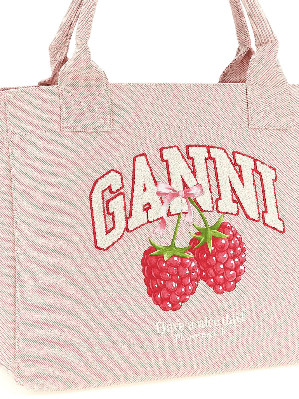 Ganni Ganni Medium Raspberry Shopping Bag
