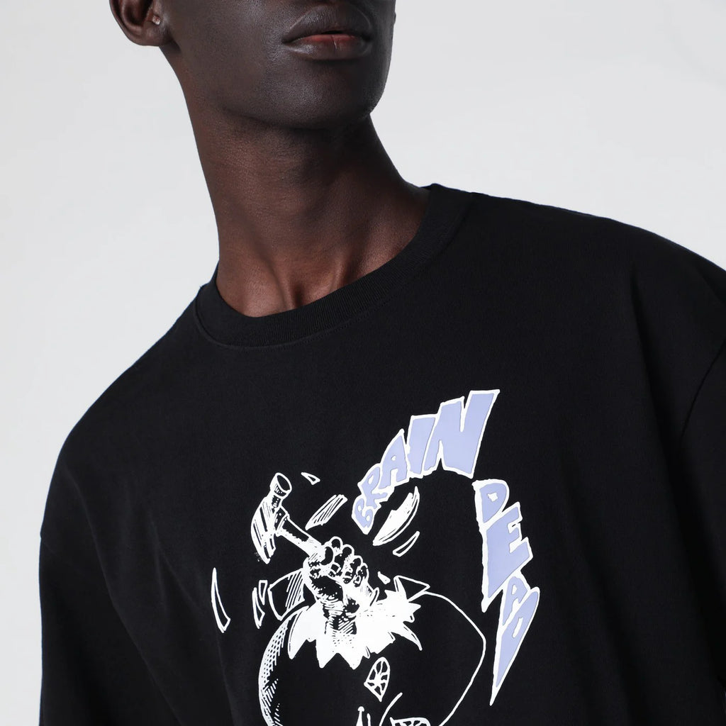 Brain Dead Black T-shirt with logo print