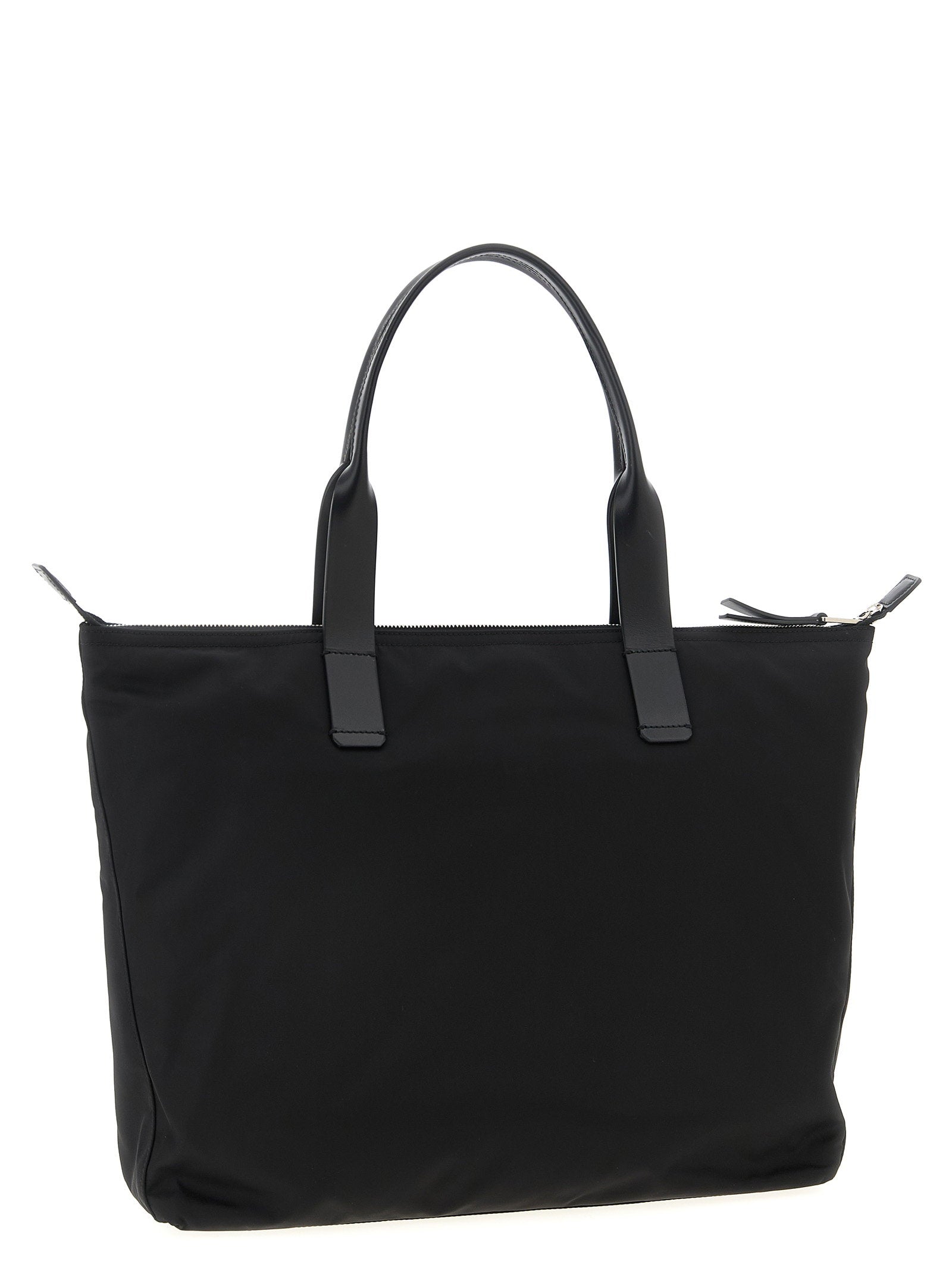 Dolce & Gabbana Dolce & Gabbana Media Logo Patch Shopping Bag