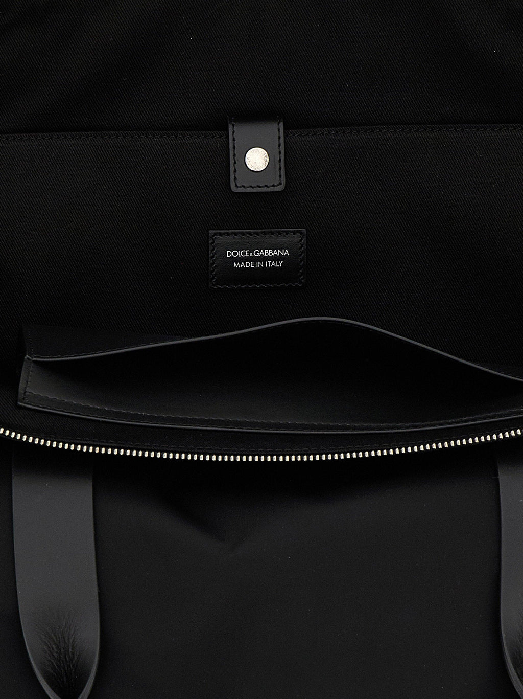 Dolce & Gabbana Dolce & Gabbana Media Logo Patch Shopping Bag