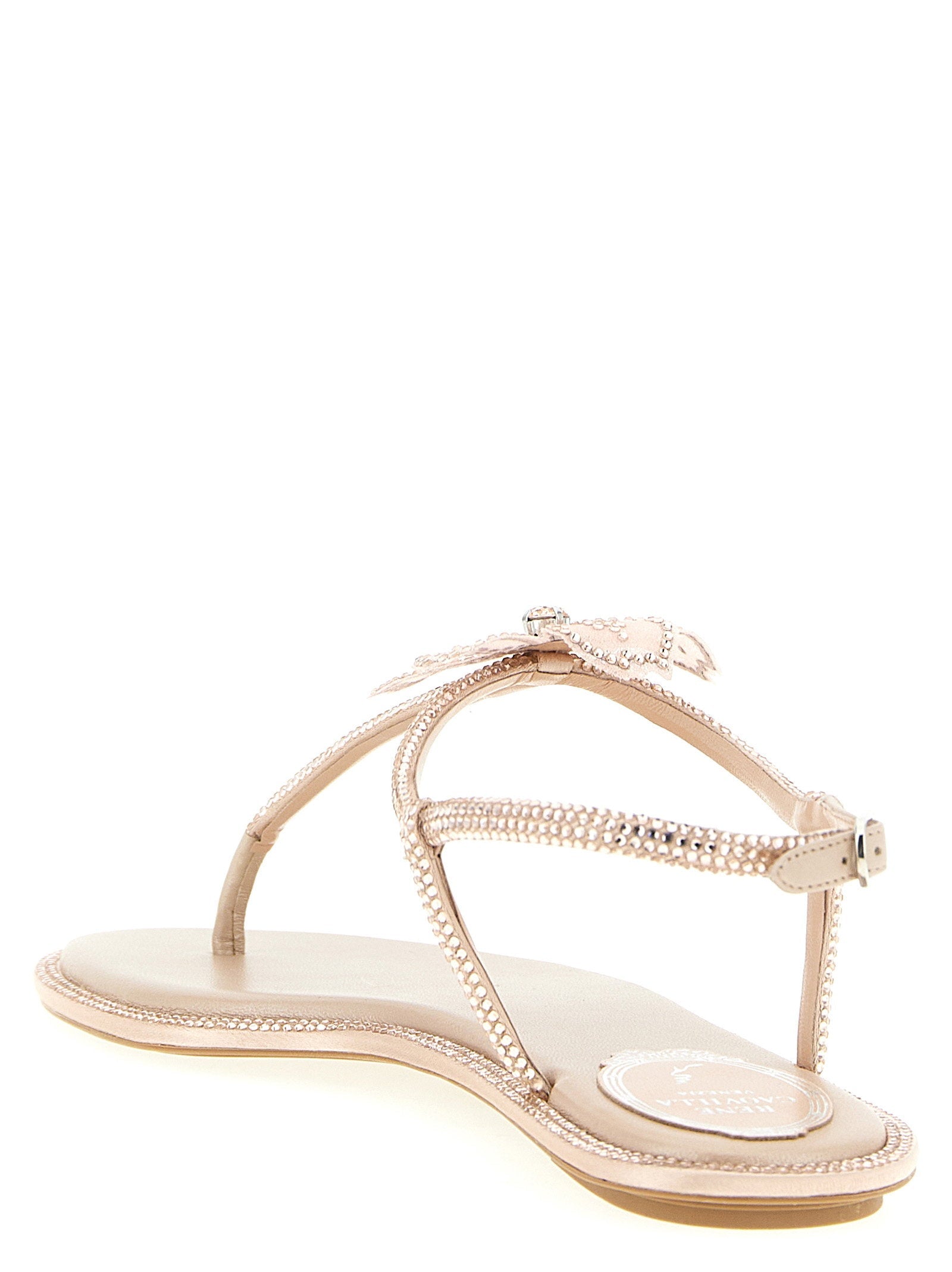 René Caovilla René Caovilla Peach Flower Sandals