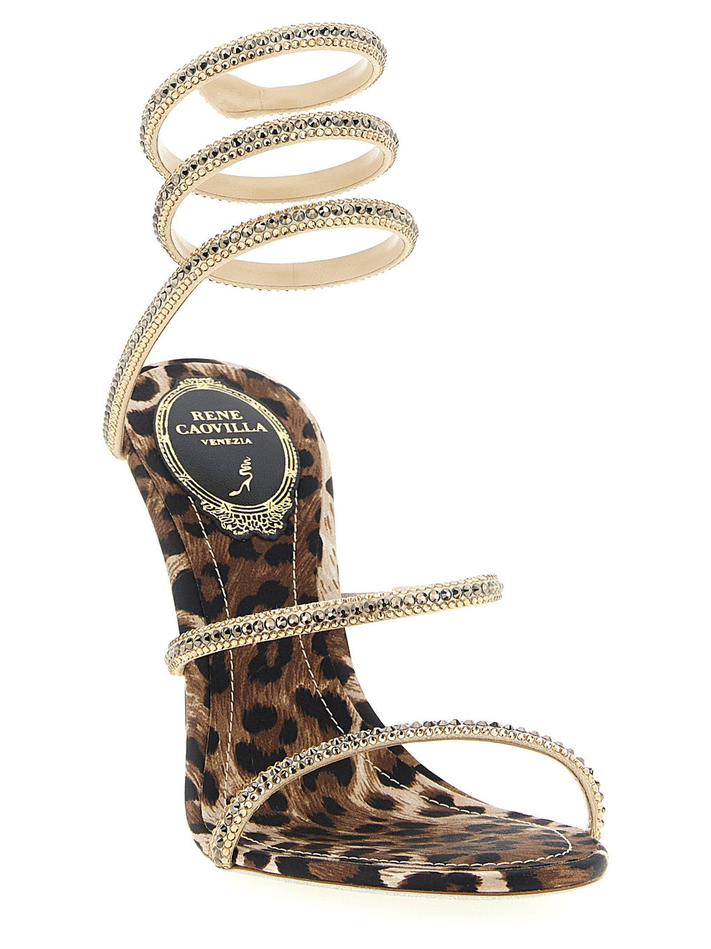 René Caovilla René Caovilla Cleo Leopard Sandals