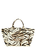 Ganni Ganni Xxl Zebra Shopping Bag