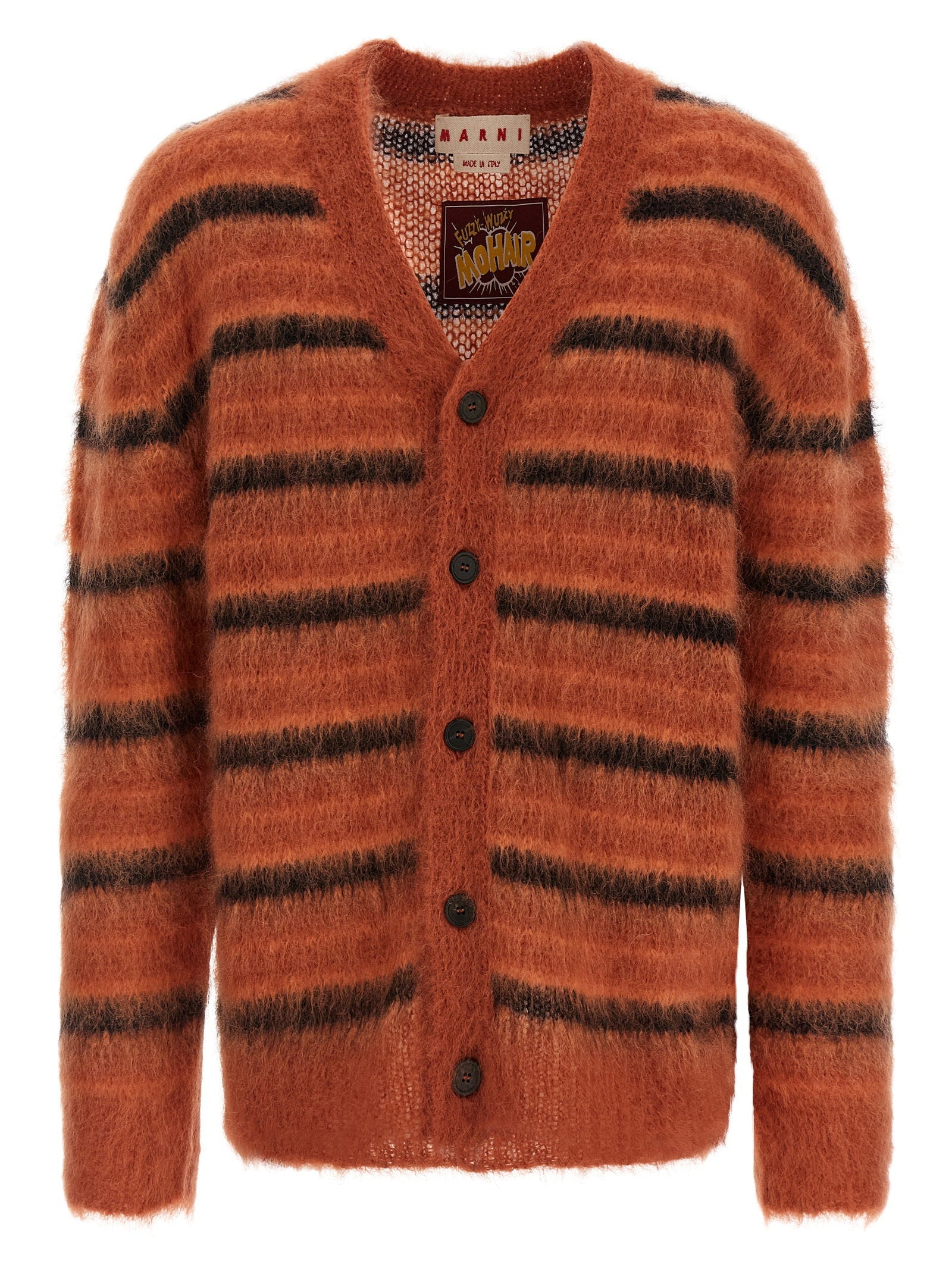 Marni Marni Brushed Striped Cardigan