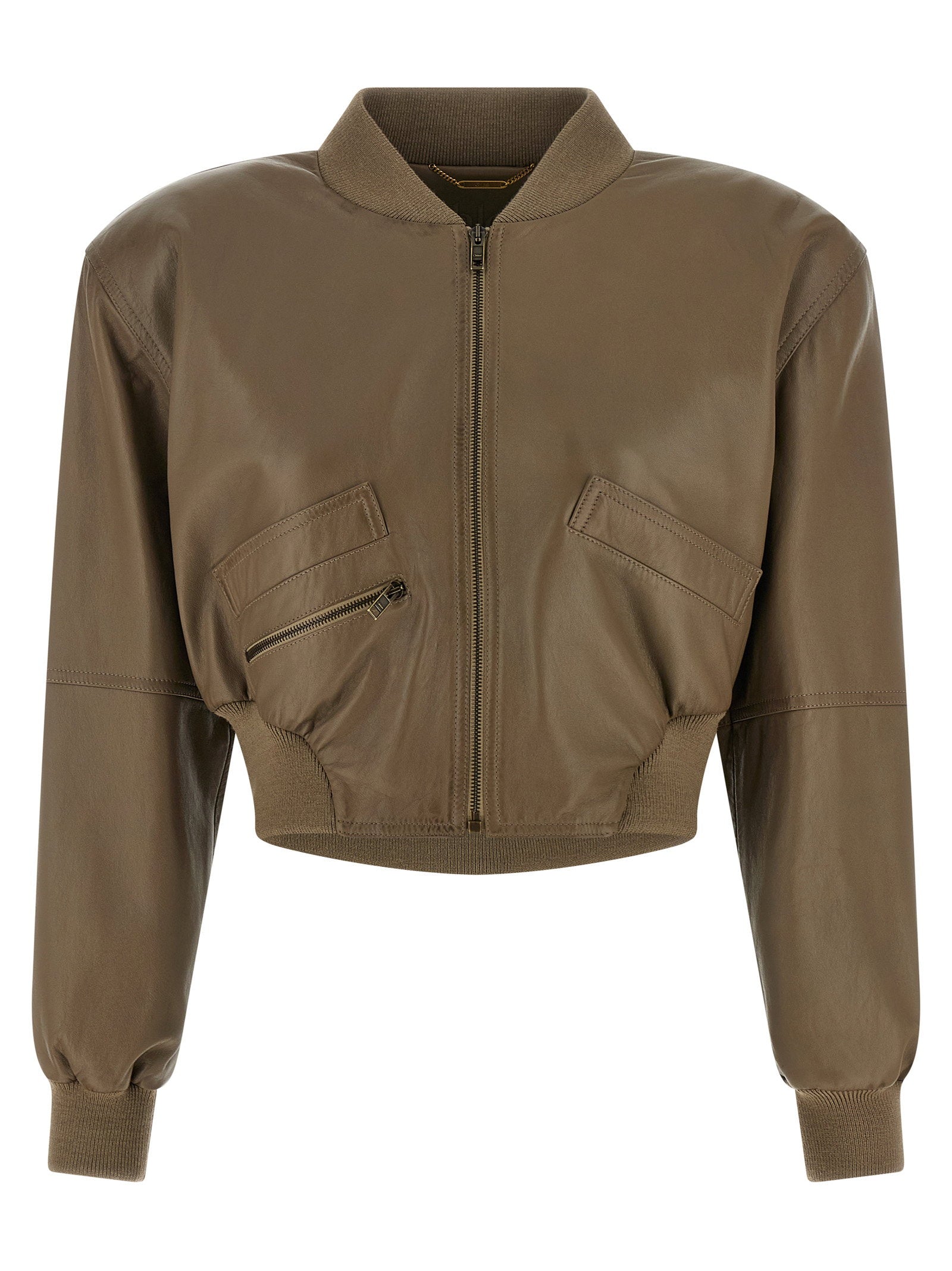 Chloé Chloé Cropped Bomber Jacket