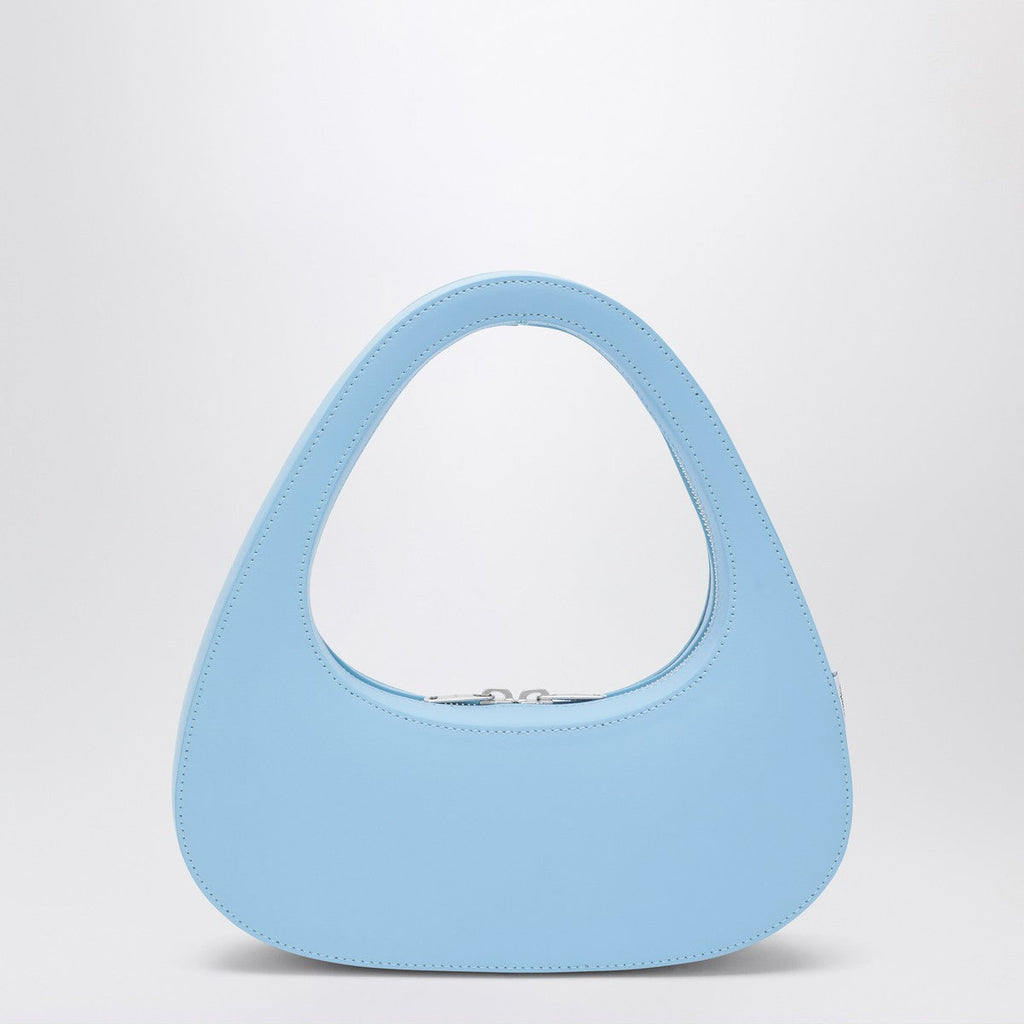 Coperni Coperni Micro Baguette Swipe Bag light blue leather