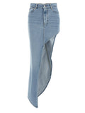 Coperni Coperni One-leg Denim Skirt