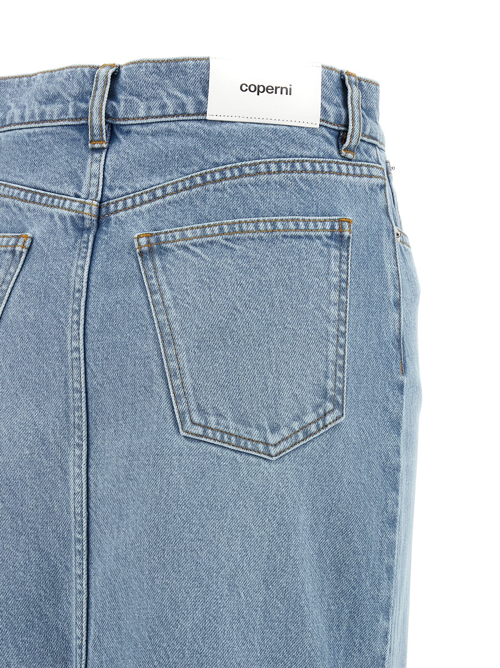 Coperni Coperni One-leg Denim Skirt