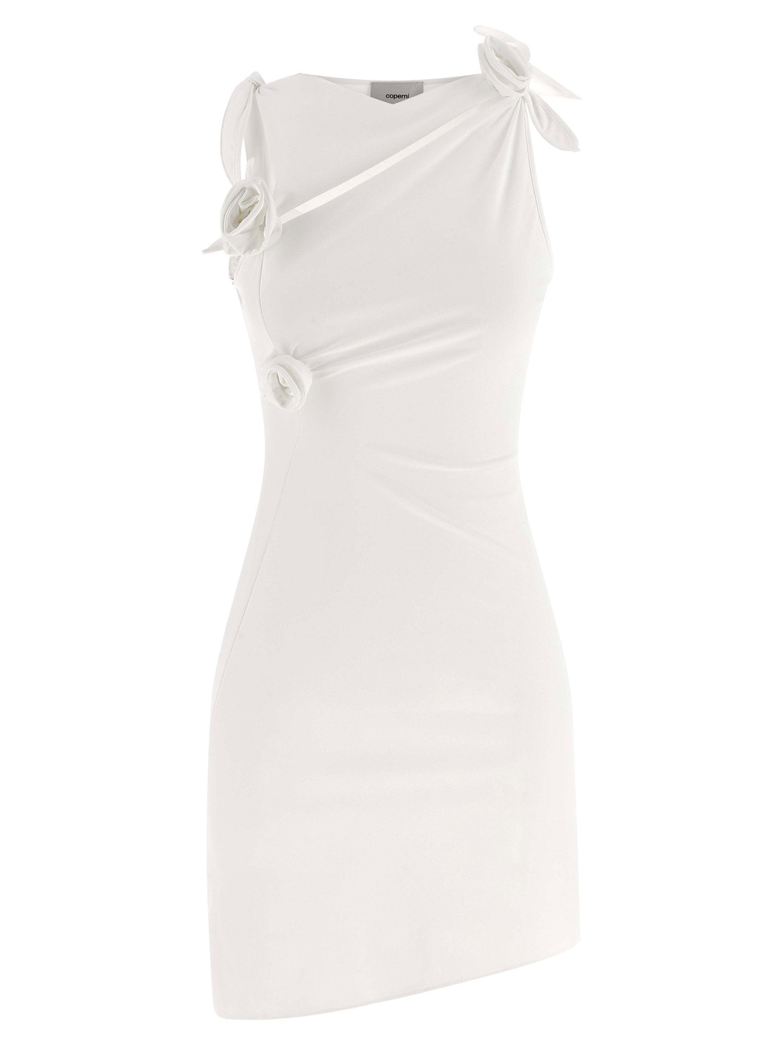 Coperni Coperni Asymmetric Flower Dress