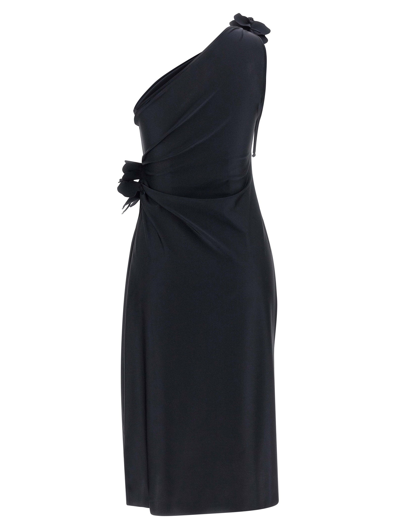 Coperni Coperni Asymmetric Mini Flower Dress