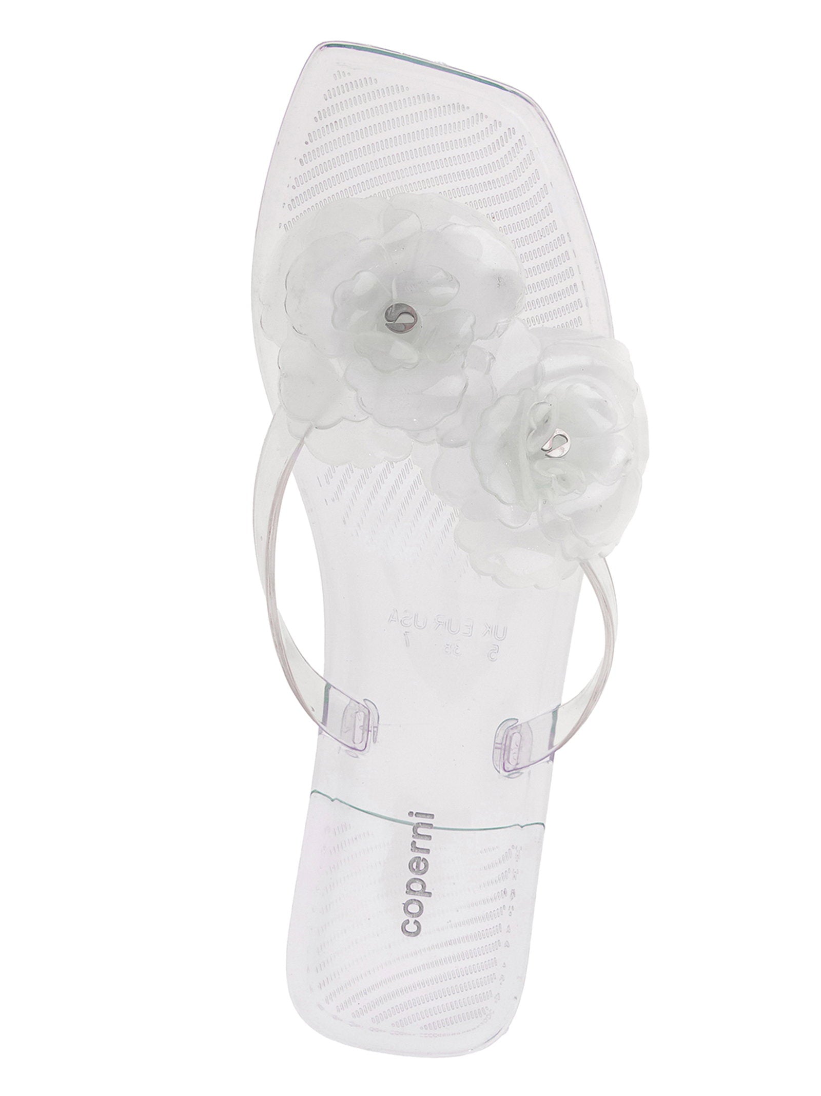 Coperni Coperni Silicone Flower Flat Sandals