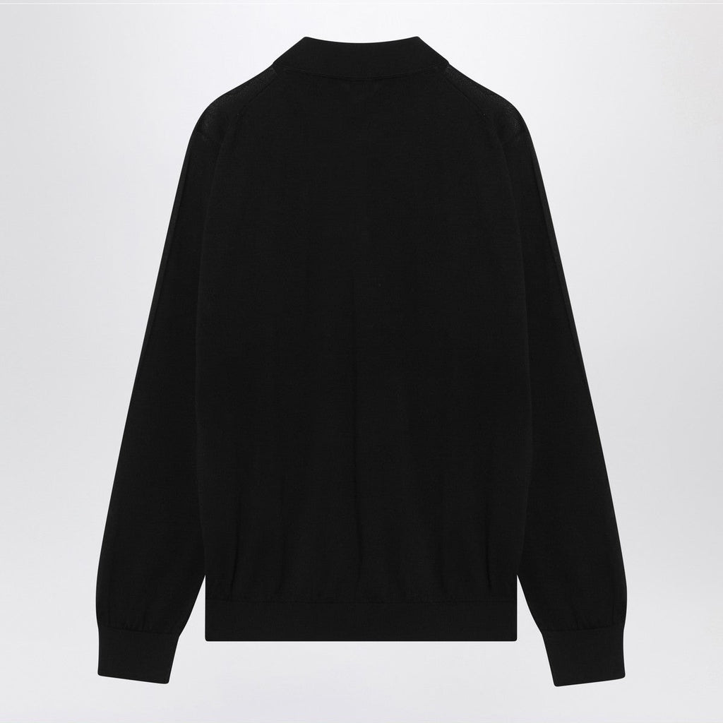 Drumohr Drumohr Black cotton polo shirt