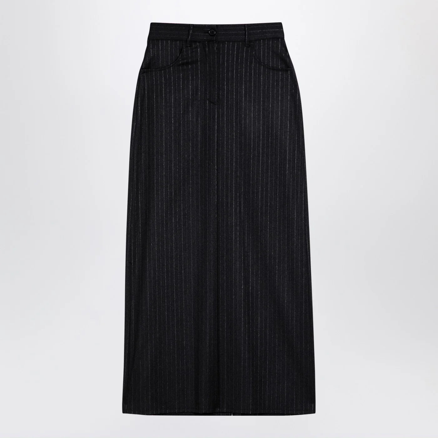 DEPARTMENT 5 Grey pinstripe wool-blend skirt