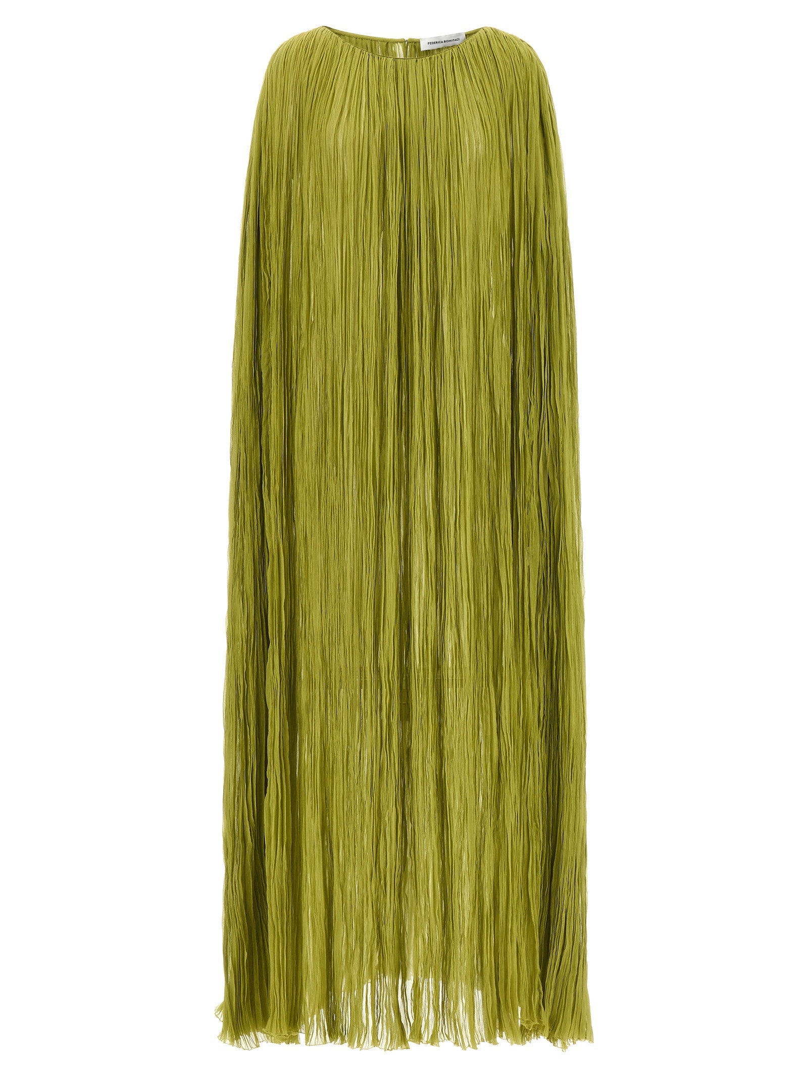 Federica Bonifaci Federica Bonifaci The Pleated Dress Cape Dress