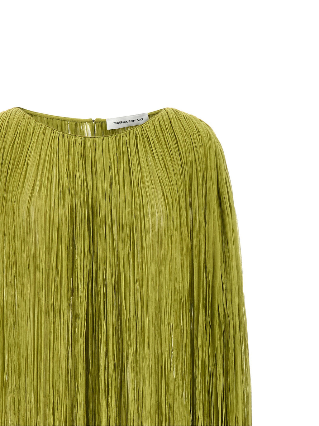 Federica Bonifaci Federica Bonifaci The Pleated Dress Cape Dress