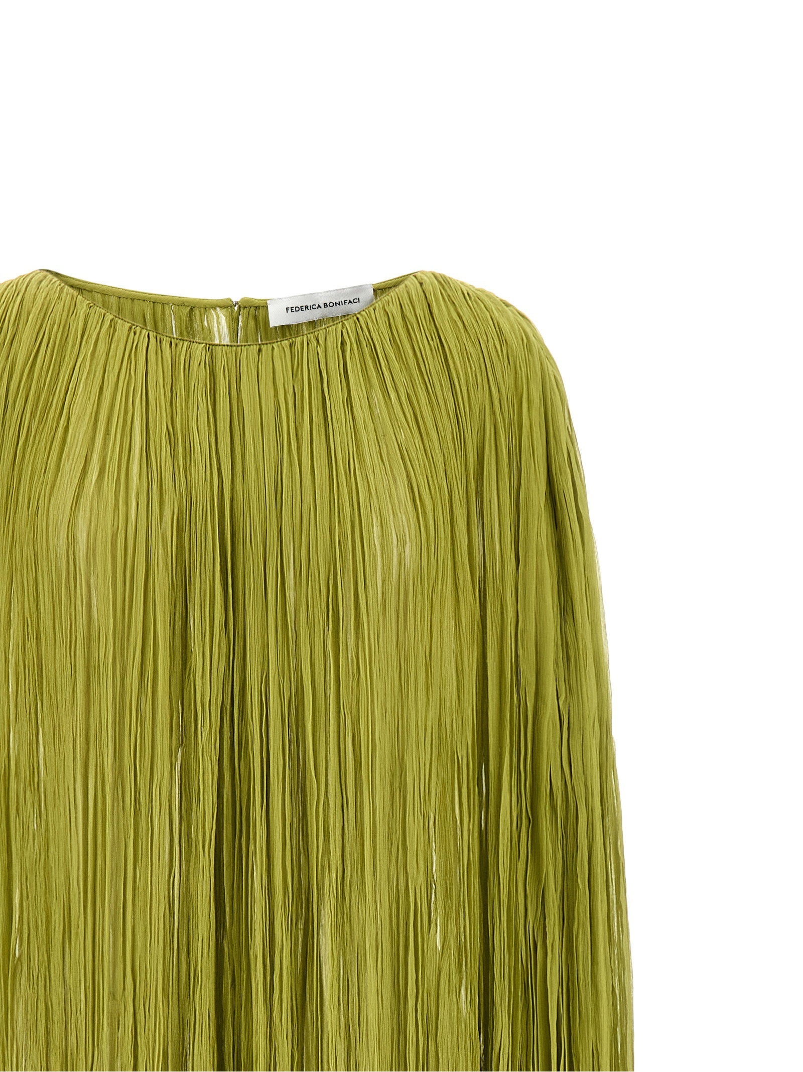 Federica Bonifaci Federica Bonifaci The Pleated Dress Cape Dress