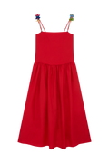 Long Dress With Flower Straps