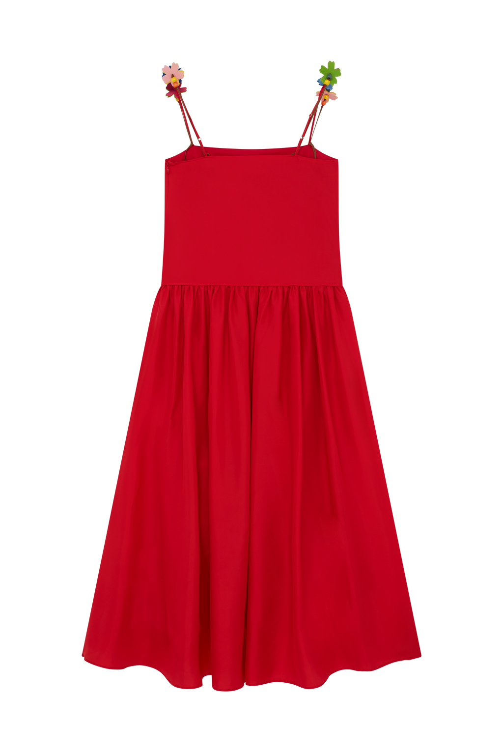 Long Dress With Flower Straps