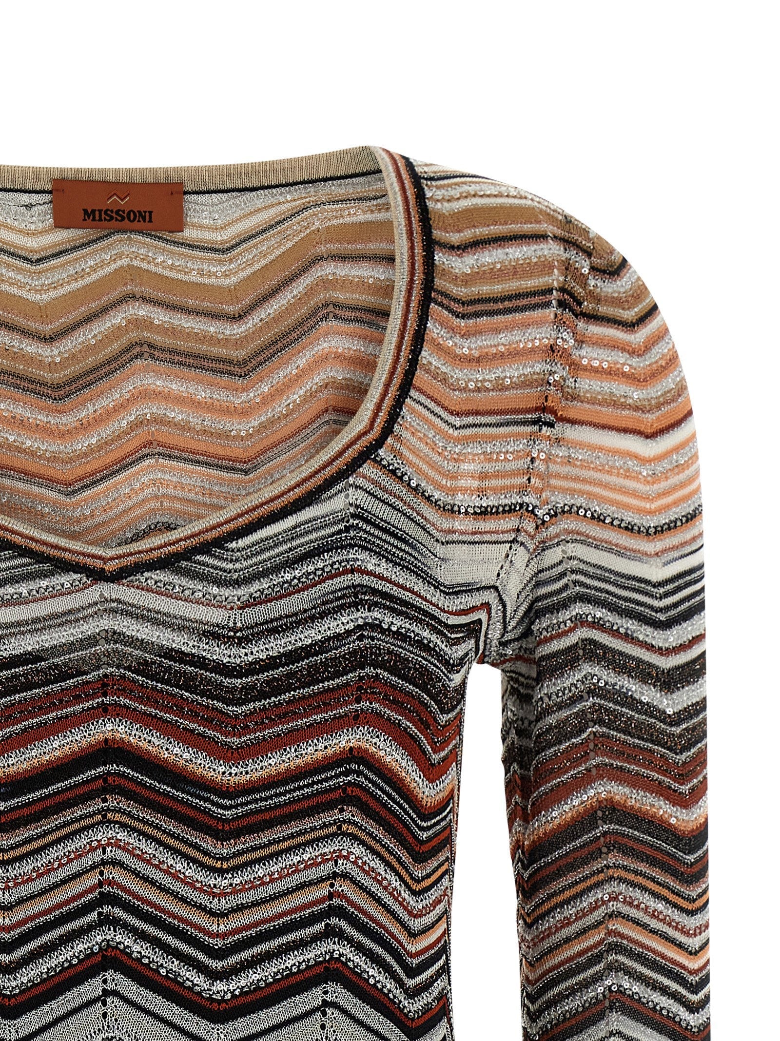 Missoni Missoni Chevron Lamé Dress