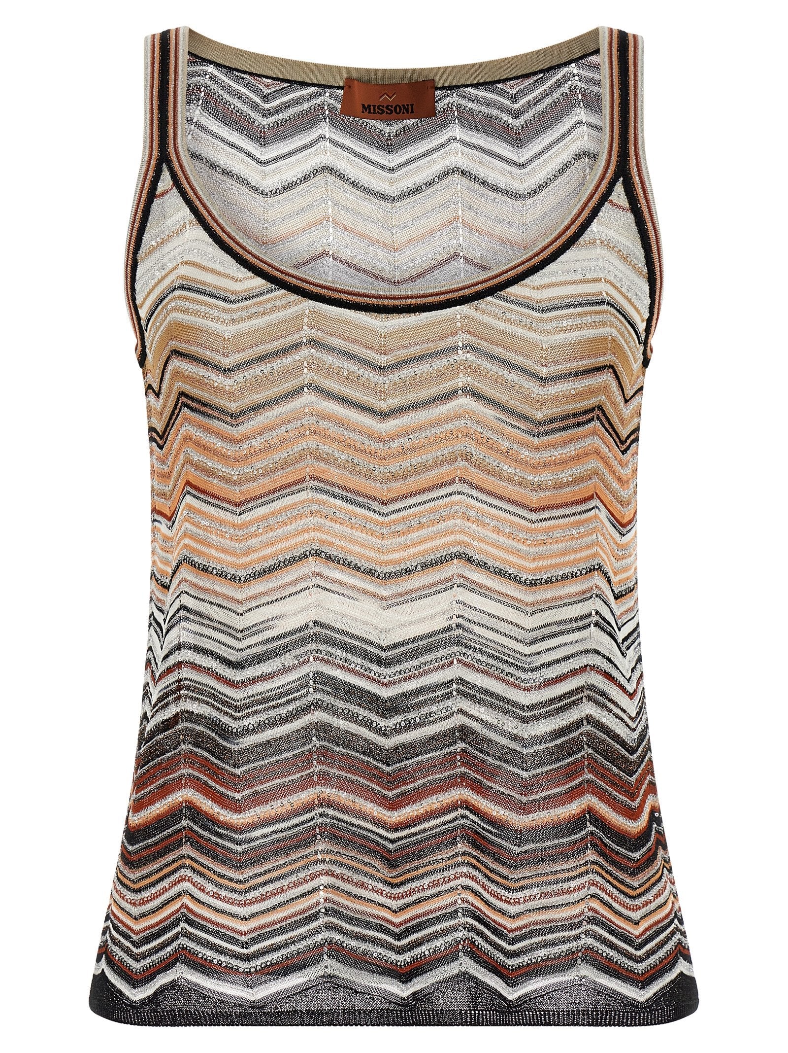 Missoni Missoni Tank Top Chevron Lamé