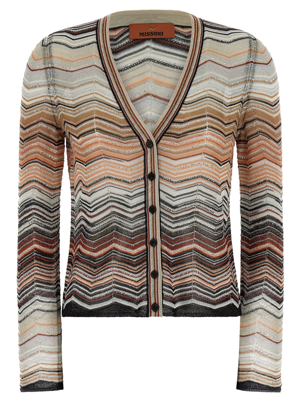 Missoni Missoni Chevron Lamé Cardigan