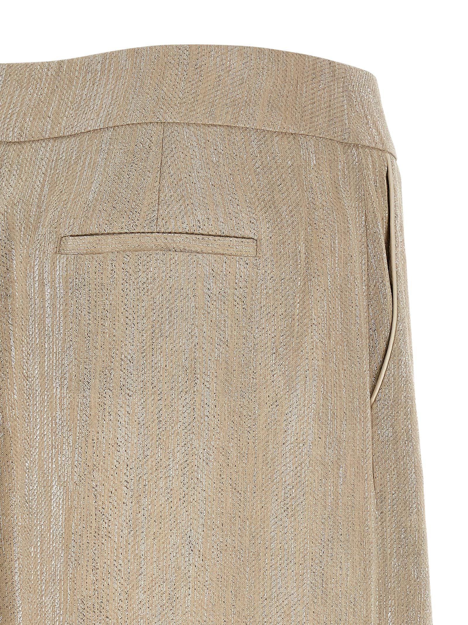 Peserico Peserico Lamé Thread Skirt