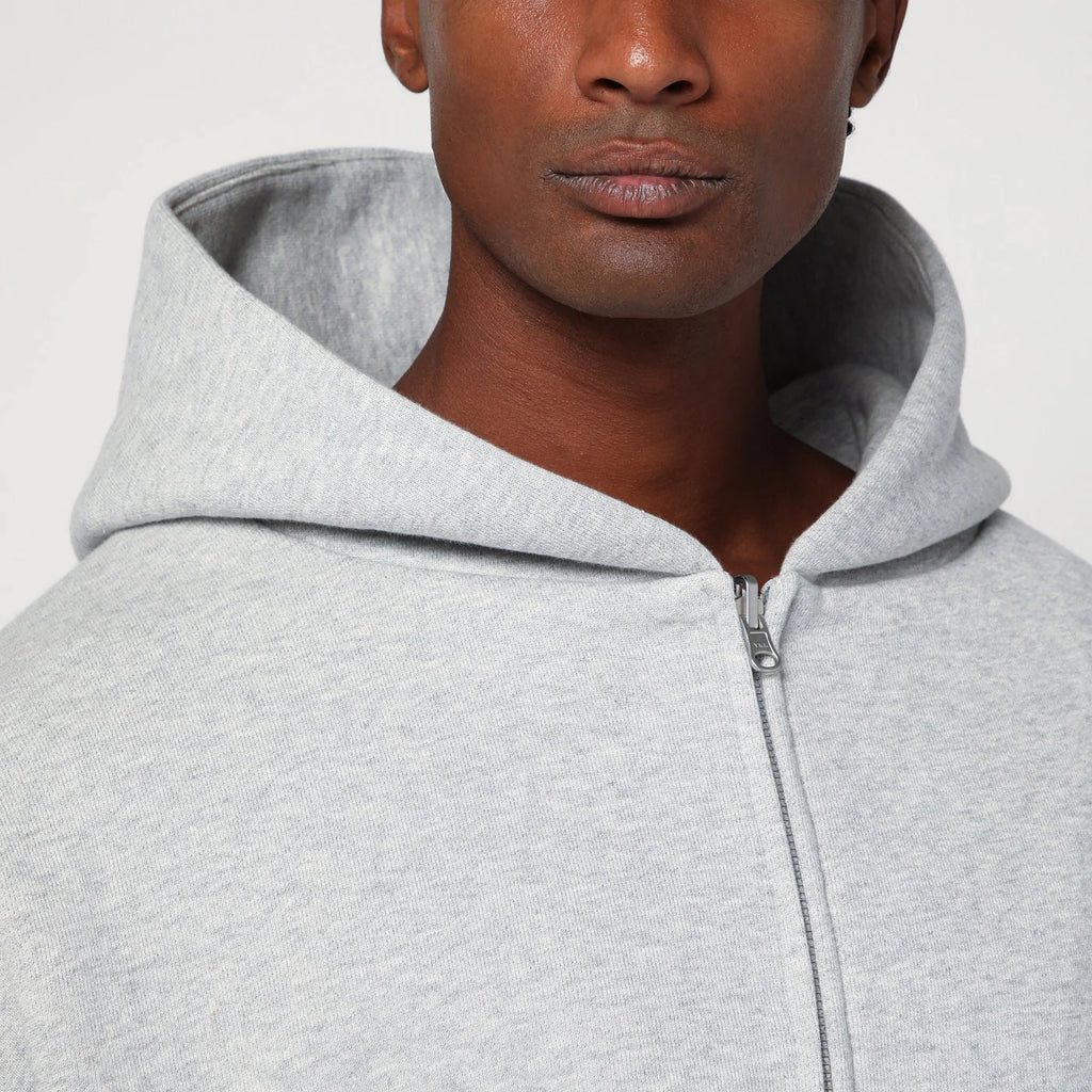 Entire Studios Grey zip cotton sweatshirt