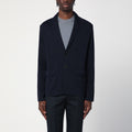 Lardini Navy blue single-breasted knitted jacket