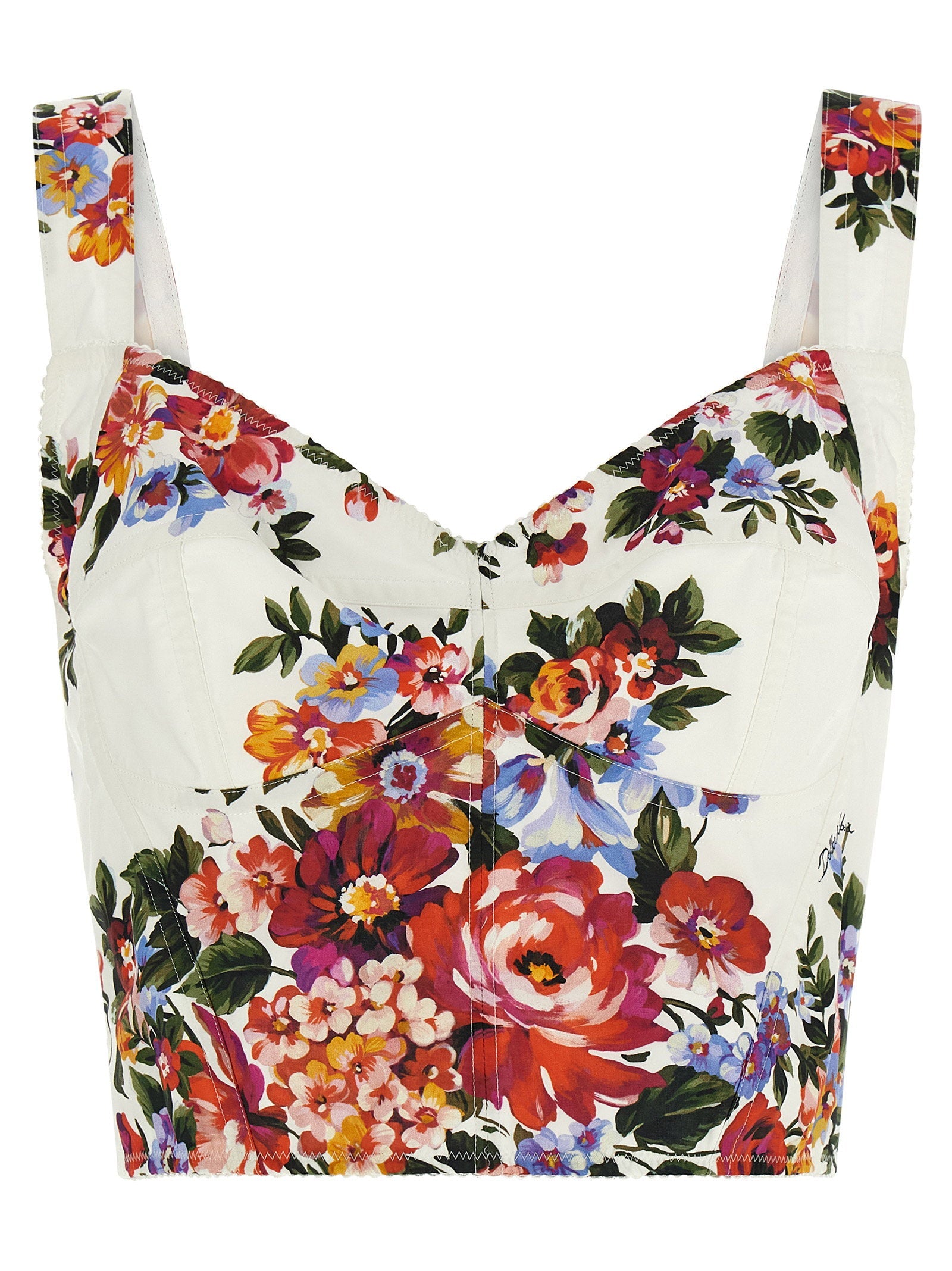 Dolce & Gabbana Dolce & Gabbana Mazzo Di Fiori Print Top