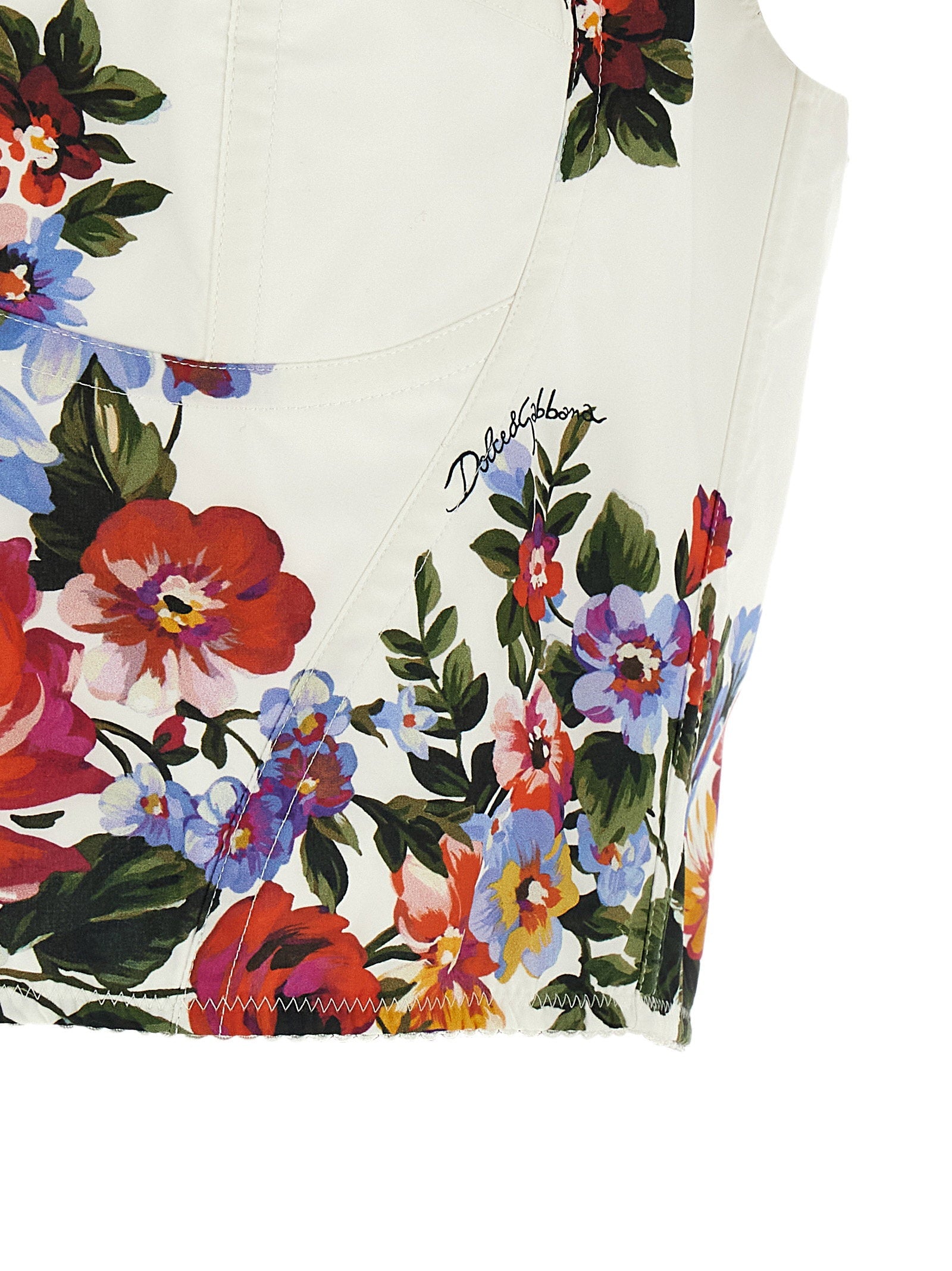 Dolce & Gabbana Dolce & Gabbana Mazzo Di Fiori Print Top