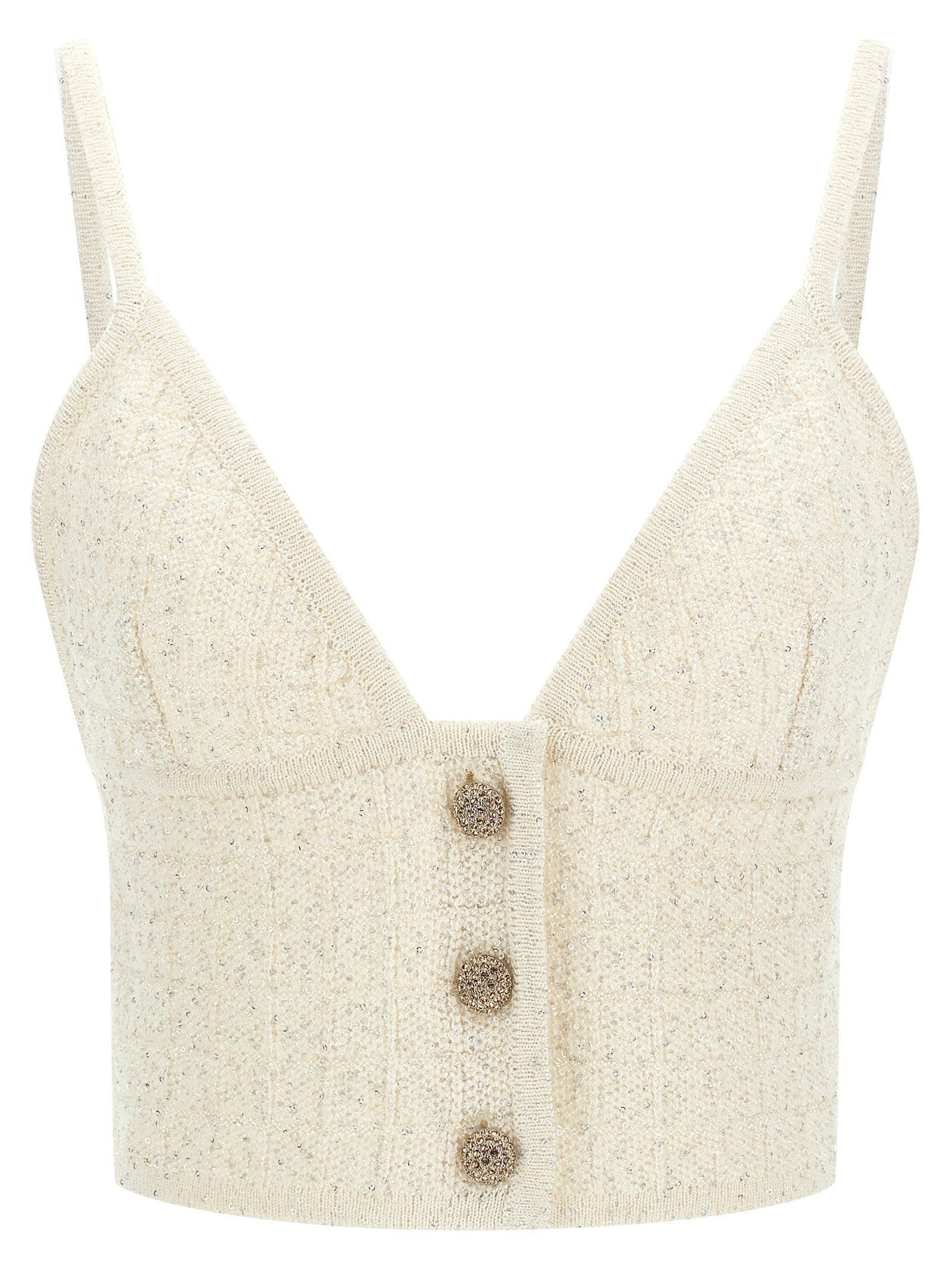 Alessandra Rich Alessandra Rich Sequin Top