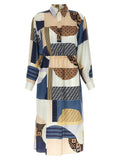Fendi Fendi Patchwork Silk Dress