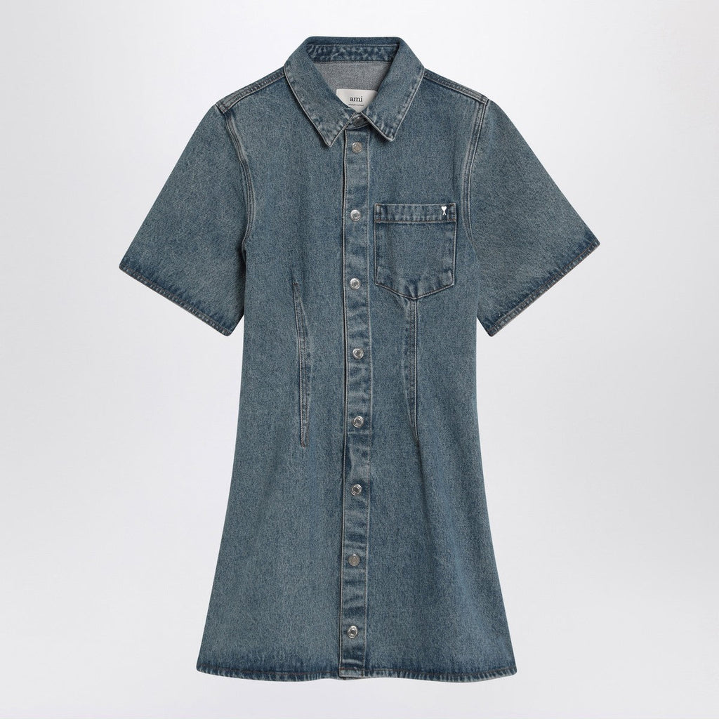 Ami Paris Ami Paris Mini dress Ami de Coeur in denim