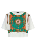 Balmain Balmain Foulard Print T-shirt