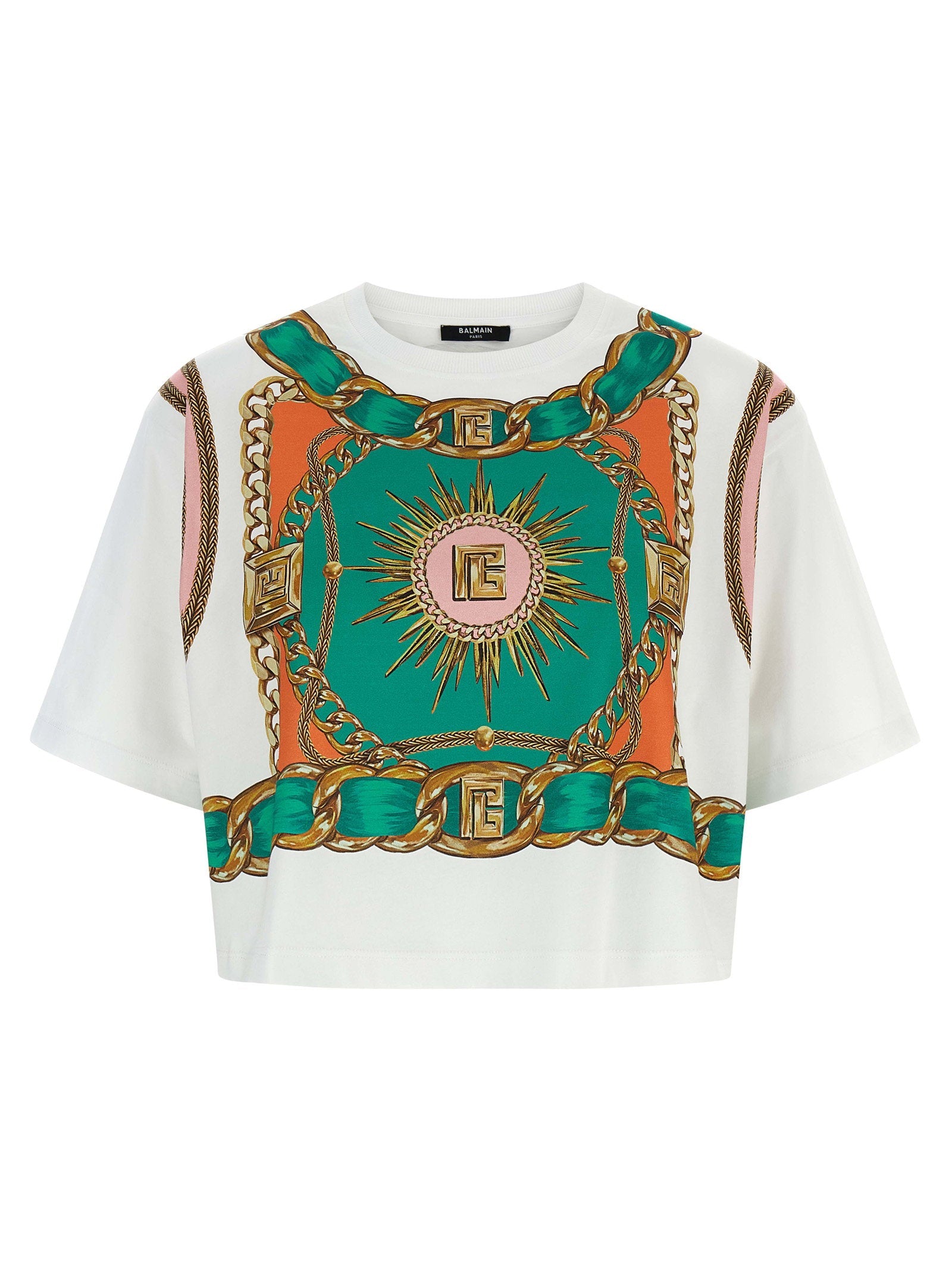 Balmain Balmain Foulard Print T-shirt