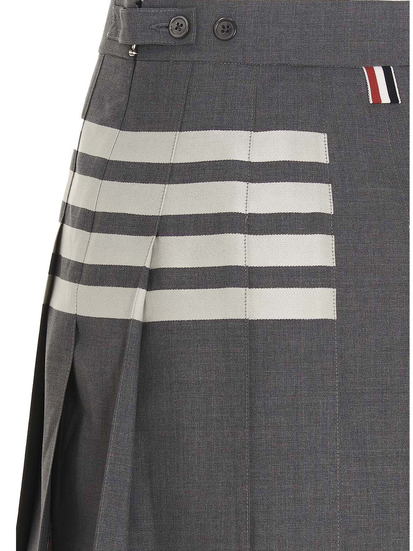 Thom Browne Thom Browne 4 Bar’ Skirt