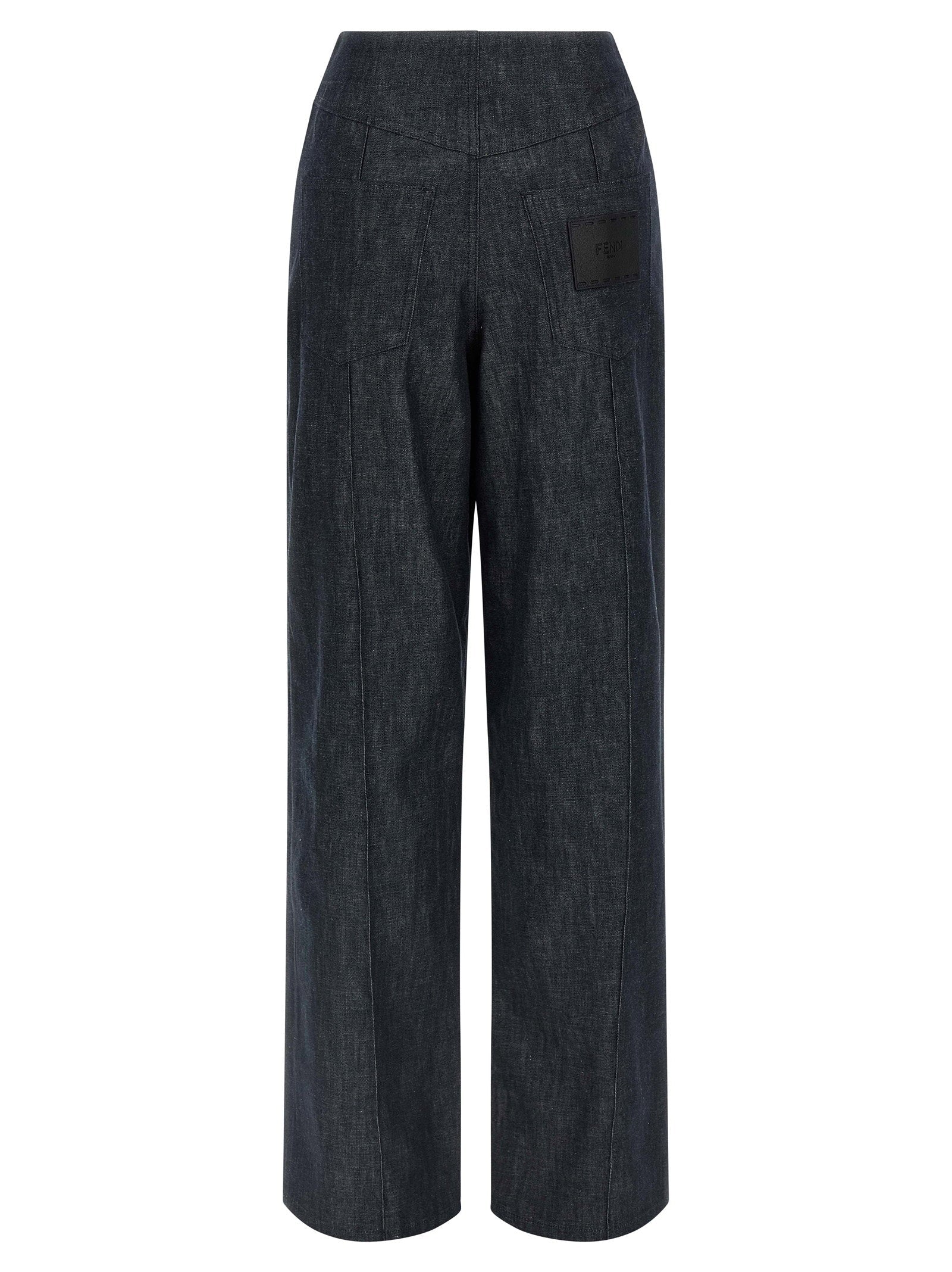 Fendi Fendi Roma Patch Jeans