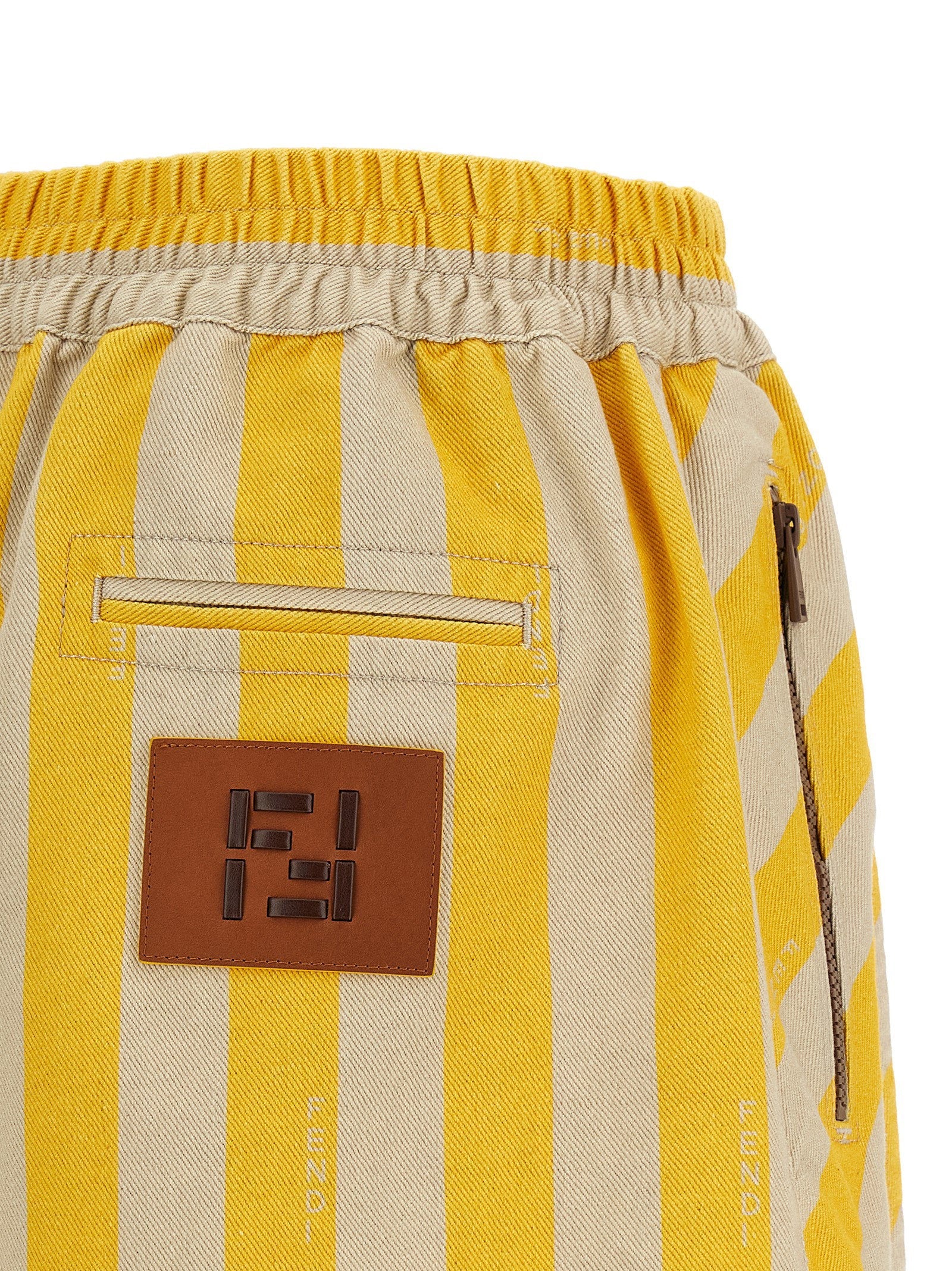 Fendi Fendi Pequin Striped Shorts