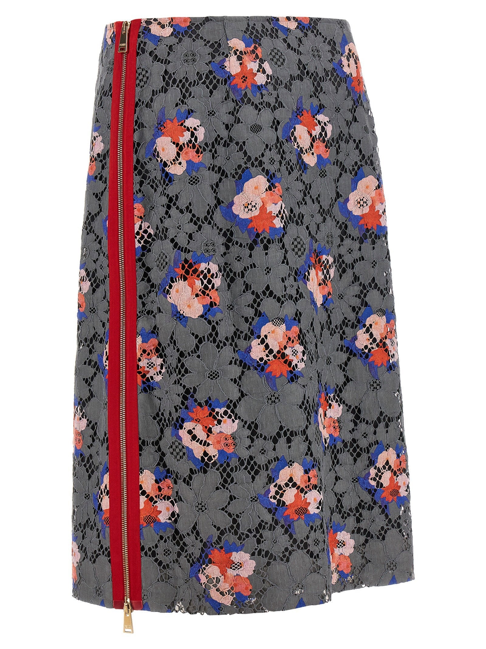 Fendi Fendi Bouquet Lace Skirt