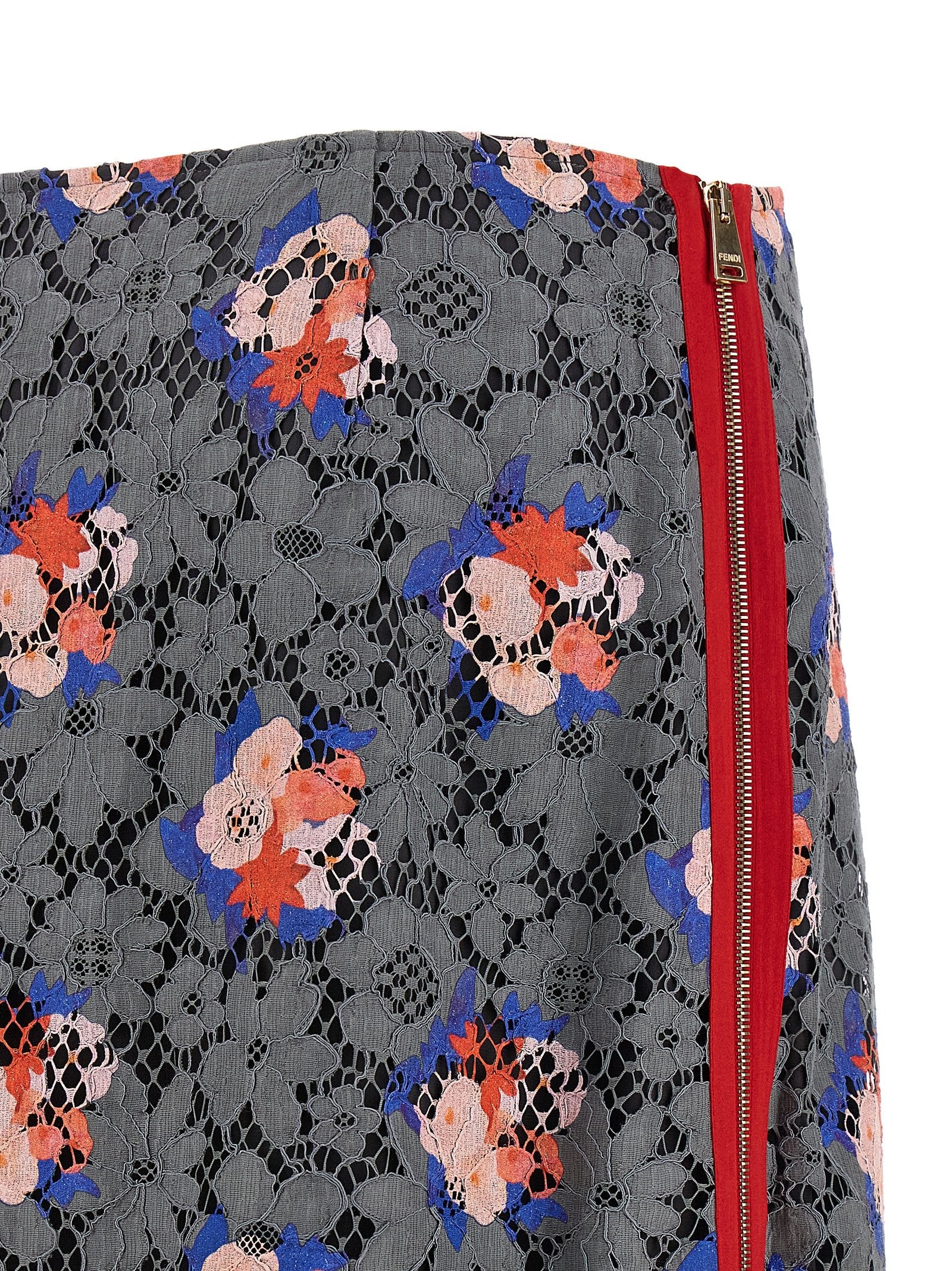 Fendi Fendi Bouquet Lace Skirt