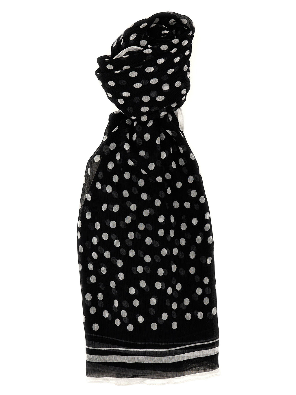 Dolce & Gabbana Dolce & Gabbana Polka Dot Chiffon Scarf