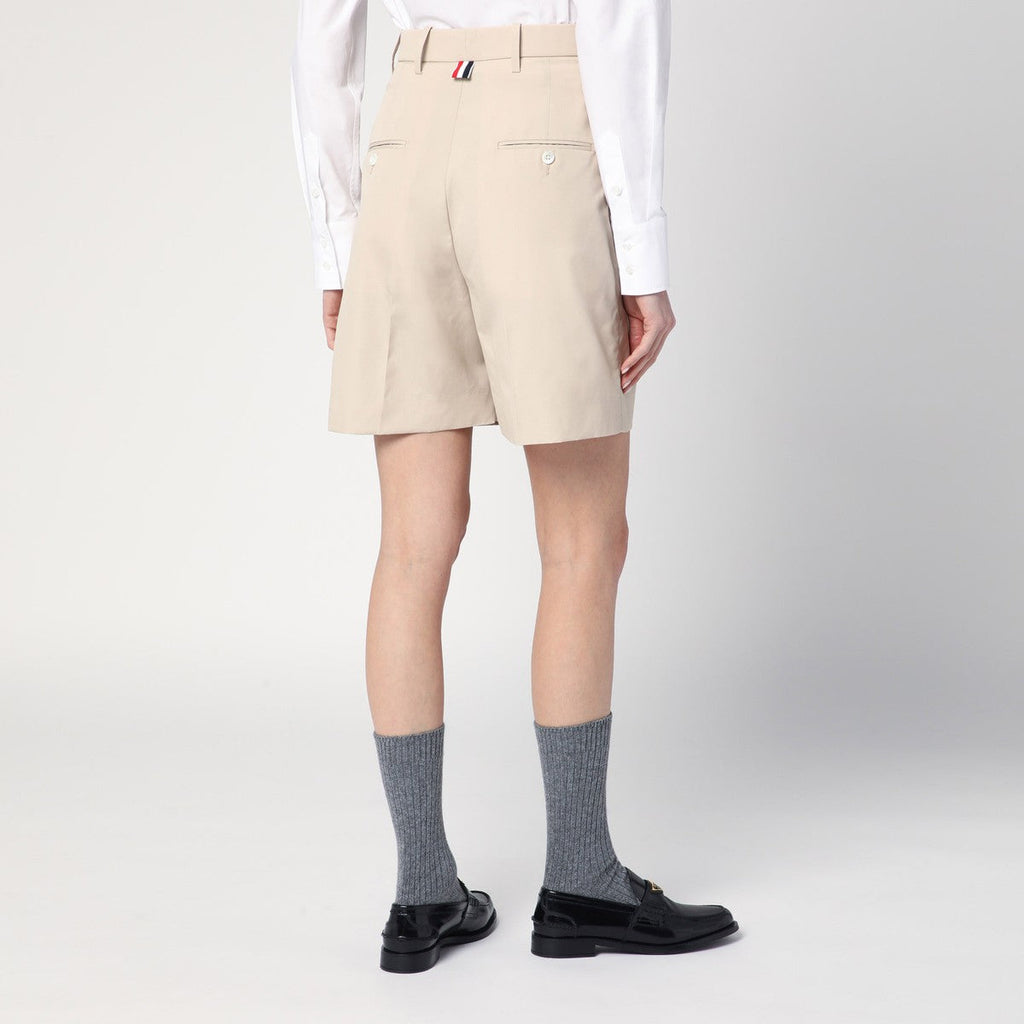 Thom Browne Thom Browne Khaki Bermuda shorts in cotton blend