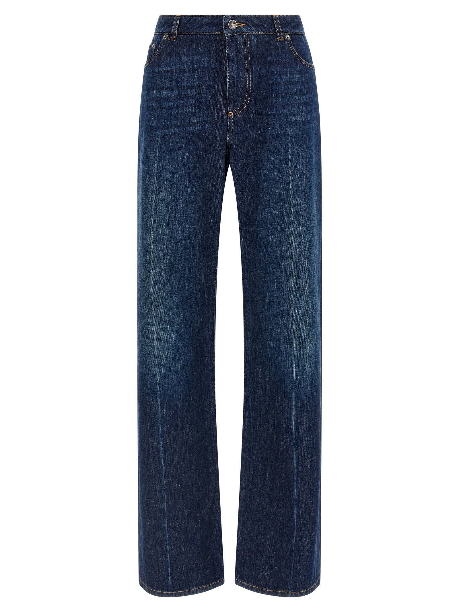 Dolce & Gabbana Dolce & Gabbana Stretched Pleated Trompe Loeil Jeans