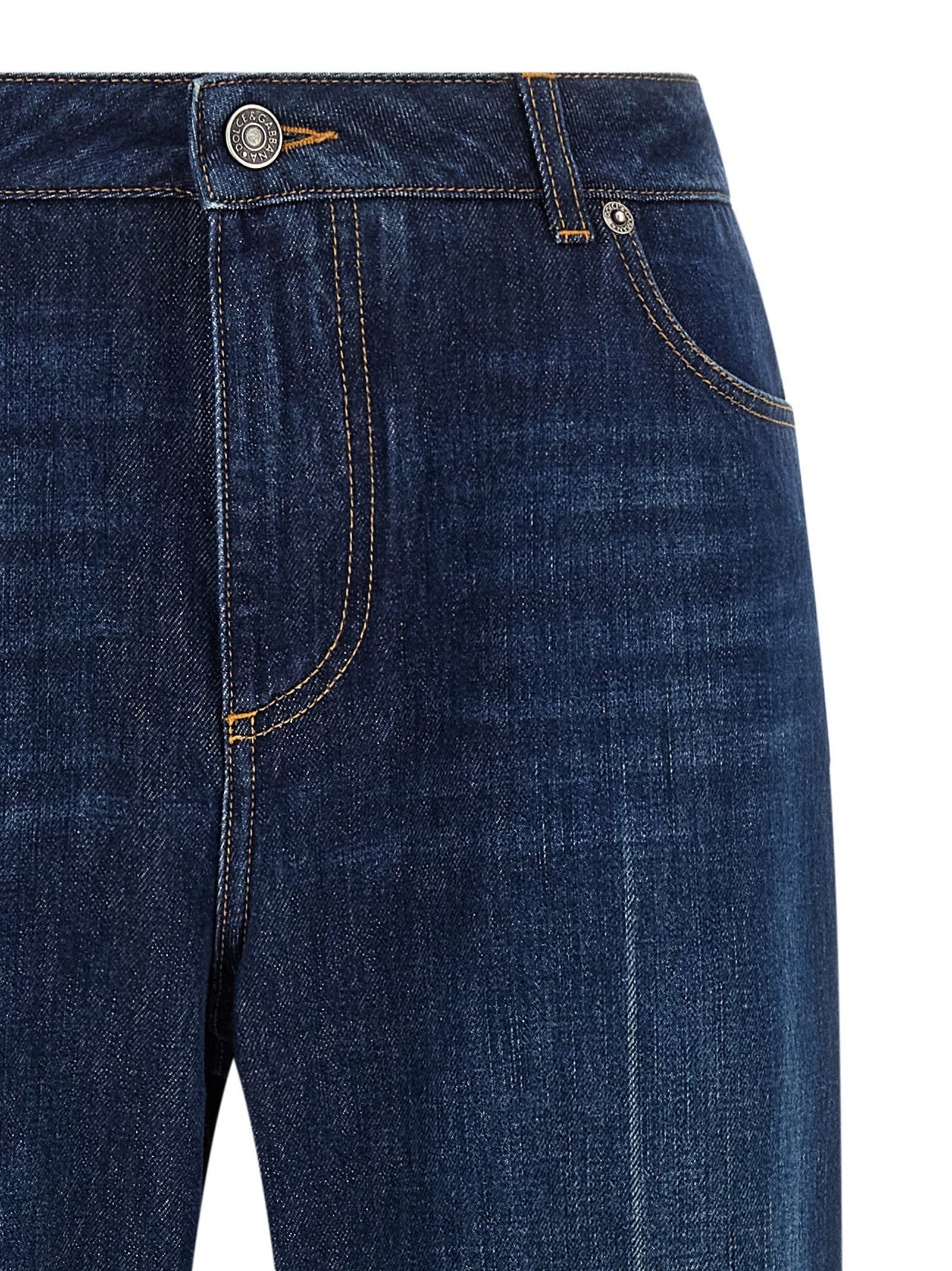 Dolce & Gabbana Dolce & Gabbana Stretched Pleated Trompe Loeil Jeans
