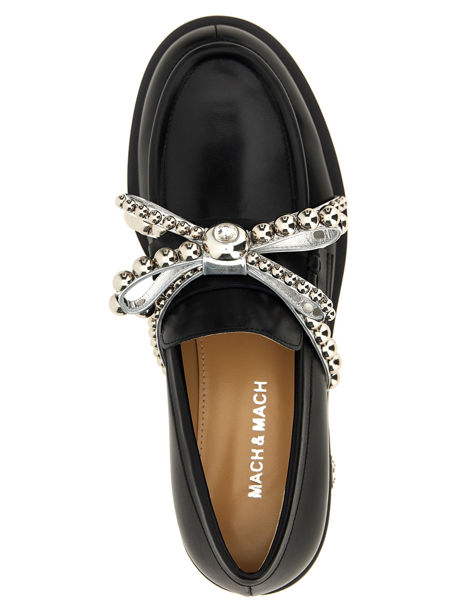 Mach & Mach Mach & Mach Crystal Studs Loafers